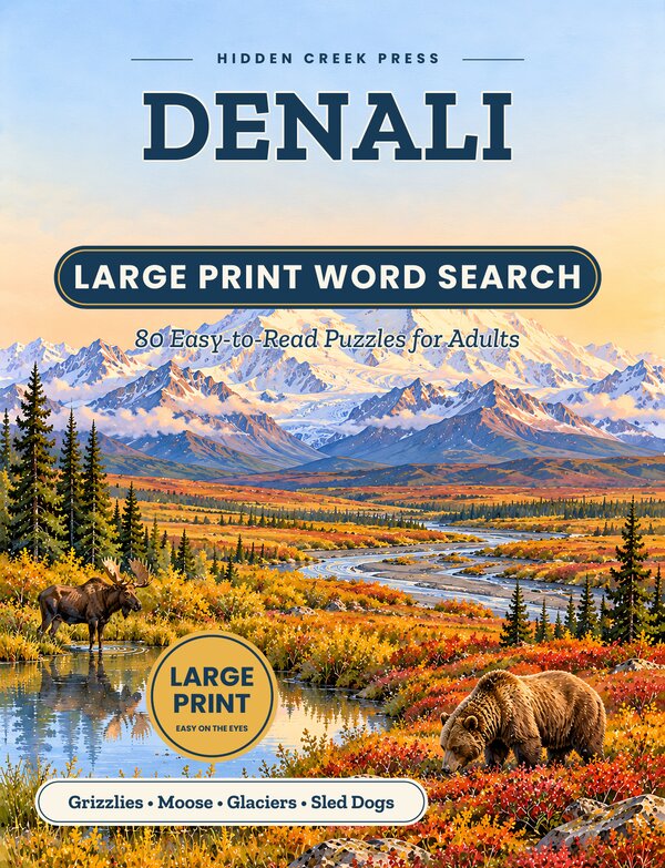 Cover of Denali Large Print Word Search