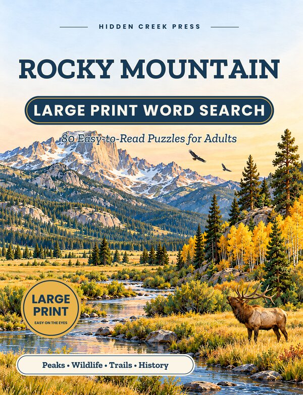 Cover of Rocky Mountain Large Print Word Search