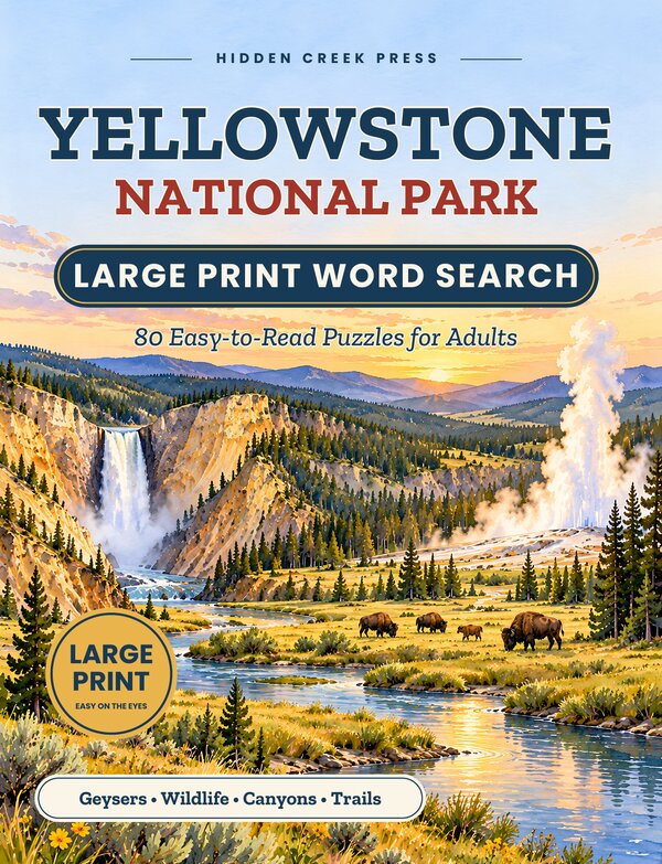 Cover of Yellowstone Large Print Word Search