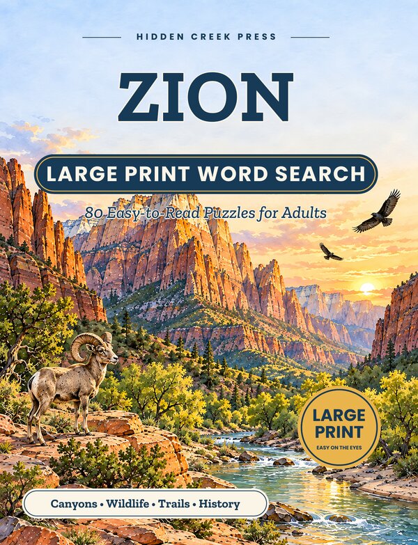 Cover of Zion Large Print Word Search